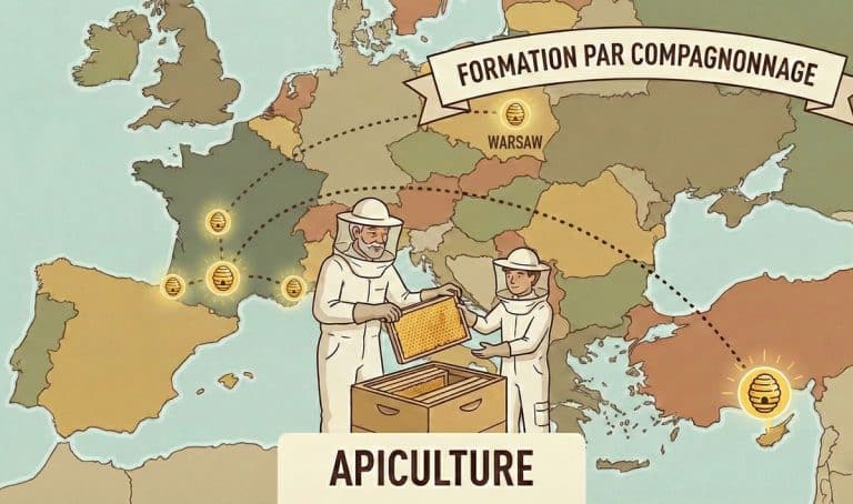 Parcours de formation par compagnonnage en apiculture (2005).