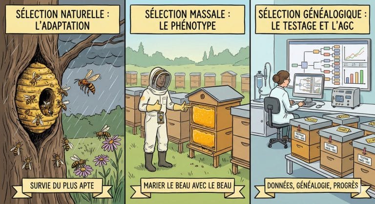 Sélection en apiculture : Comprendre les méthodes Massale et Généalogique