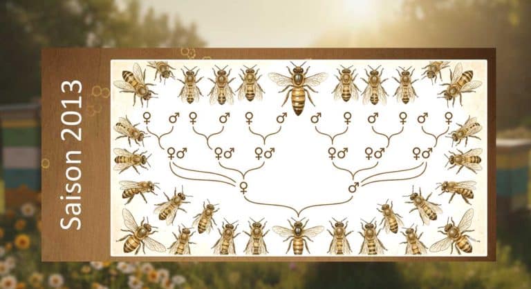 Généalogie & pedigrees des reines inséminées en 2013 aux Ruchers de Cocagne